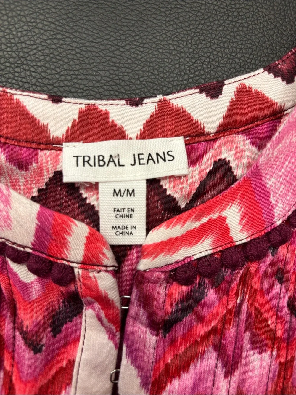 Tribal jeans, ladies sleeveless top